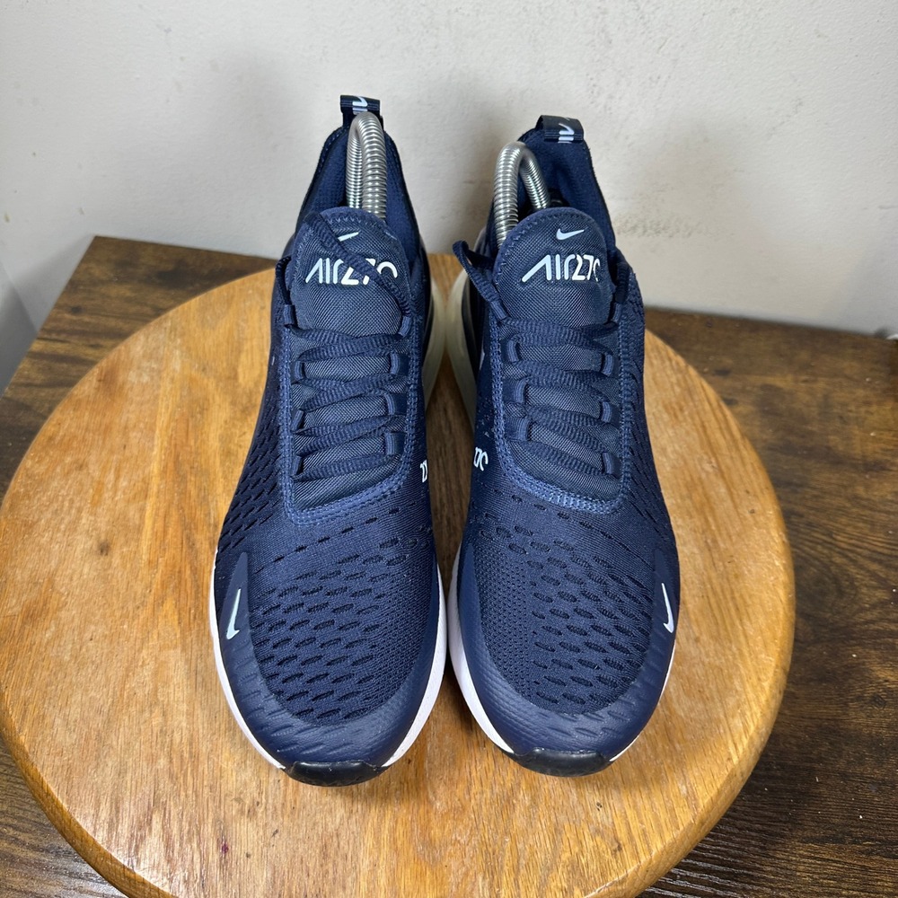 Nike Air Max 270 Midnight Navy Light Blue Sneakers 943345-407 Womens 8.5 7Y - Picture 2 of 8